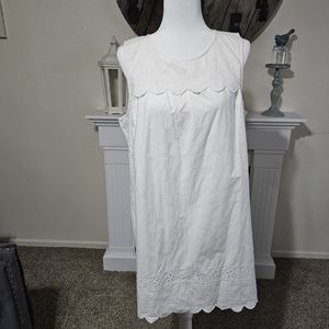 White eyelet dress